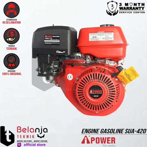 AIPower Engine Gasoline SUA-420 Plus KTT 14HP Mesin Penggerak Bensin