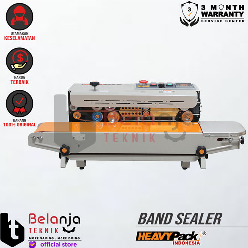 HEAVYPACK Mesin Pengemas Makanan Kering FR-900 PH Band Sealer 500 Watt