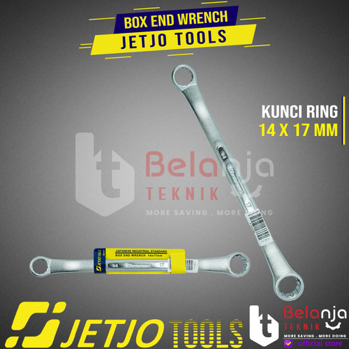 JETJO TOOLS Box End Wrench 14 X 17 MM Kunci Ring 14X17 MM CRV Ring