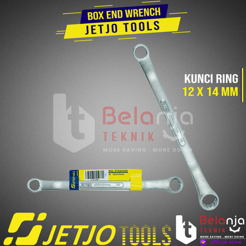 JETJO TOOLS Box End Wrench 12 X 14 MM Kunci Ring 12X14MM CRV Ring