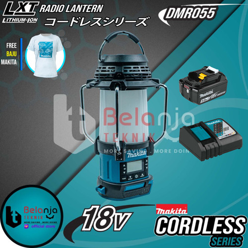 Makita Lampu Penerangan Lentera DMR055 Cordless Radio Lantern Set 18V