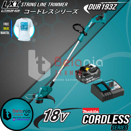 Makita Cordless String Line Trimmer DUR193Z Mesin Potong Rumput Set 5A