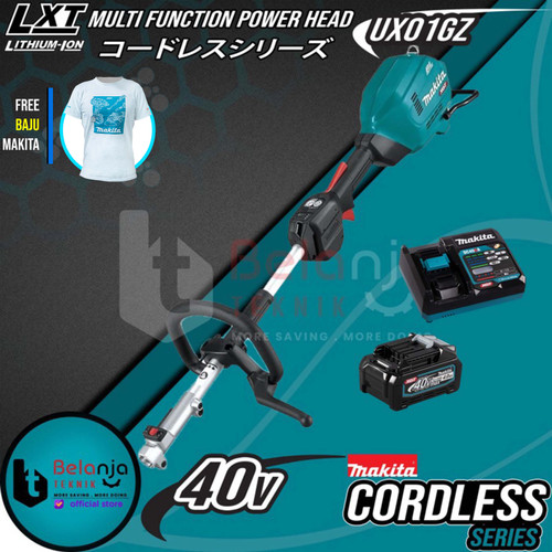 Makita Multi Function Power Head UX01GZ Potong Rumput + Baterai 40V