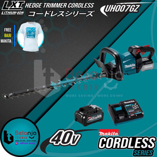 Makita Hedge Trimmer Cordless UH007GZ 40V Potong Dahan + Baterai Set