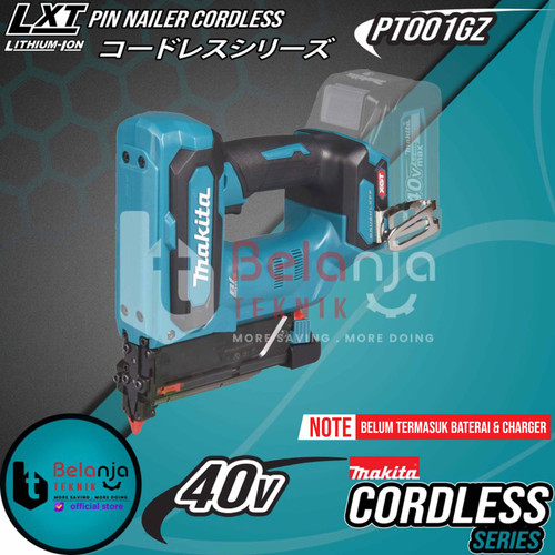 Makita Pin Brad Nailer Cordless PT001GZ Mesin Paku Tembak Baterai 40V