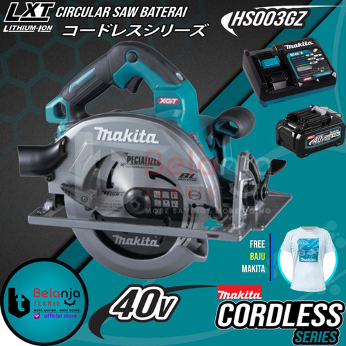 Makita Mesin Circular Saw HS003GZ Cordless Potong Kayu + Baterai 40V