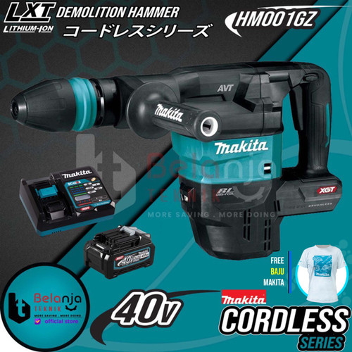 Makita Mesin Bobok Beton HM001GZ Jack Hammer Cordless + Baterai 40V