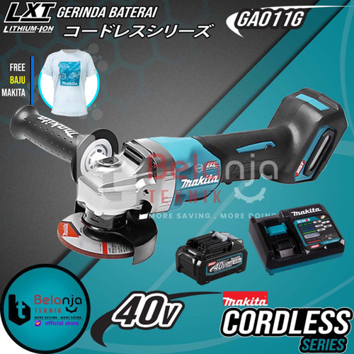 Makita Mesin Gerinda Cordless GA011GZ Angle Grinder + Baterai 40V Set