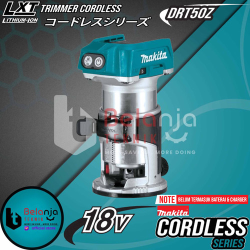 Makita Mesin Profil Kayu Baterai DRT50Z 18V Brushless Laminate Trimmer