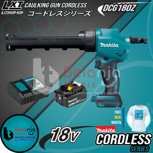 Makita Silicon Tembak DCG180Z Caulking Gun Cordless + Baterai 18V Set