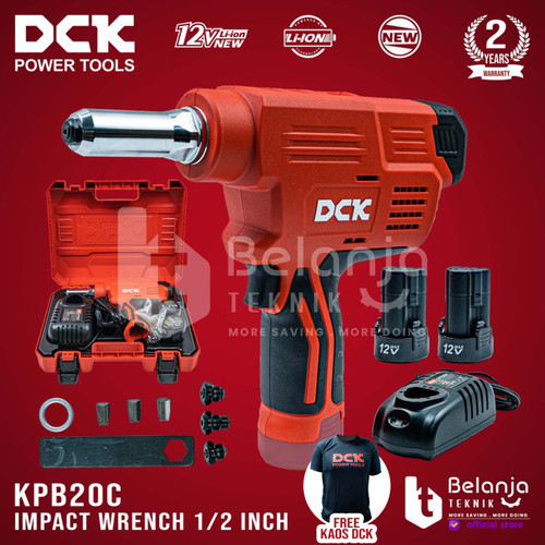 DCK Paku Rivet Gun Baterai KDPM40EK Cordless Blind Riveting KDPM 40 EK