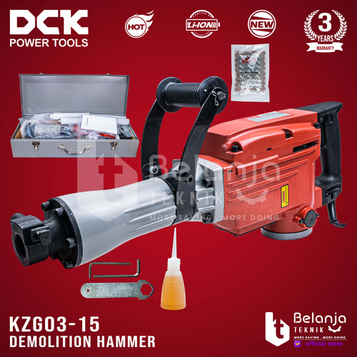 DCK Mesin Bobok Beton Hex 30 KZG03-15 Demolition Hammer 1240W KZG 3 15