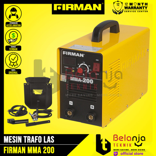 Firman Mesin Travo Las WS 200S Trafo DC MMA Inverter Heavy Industrial