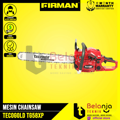 Firman Tecogold Chainsaw TG58XP 22 Inch Mesin Potong Kayu Gergaji 22In