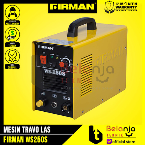 Firman Mesin Travo Las WS 250S Trafo DC MMA Inverter Heavy Industrial