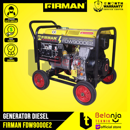 Firman Generator Diesel FDW 9000 E2 5000 Watt Mesin Genset 1 Phase