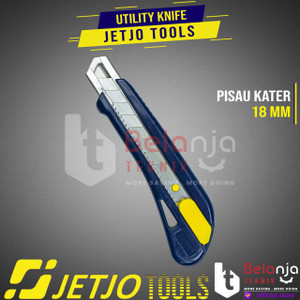 JETJO TOOLS Pisau Cutter 18mm Utility Knife 18 mm Snap-Off Knife ORI