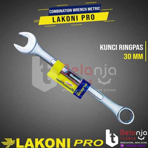 Lakoni Pro Combination Wrench Sunk Panel 20 MM Kunci Ring Pas 20MM CRV