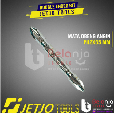 JETJO TOOLS Double Ended Bit PH2X65 MM Mata Obeng Angin PH2X65Mm ORI