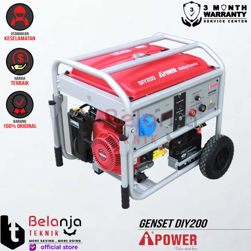 AIPower Genset DIY200 Generator Bensin 5500 Watt Manual Starting