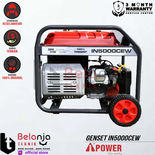 AIPower Genset IN5000CW Generator Bensin 3000 Watt AVR Manual