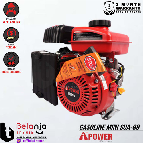 AIPower Gasoline Mini Engine SUA-98 Mesin Penggerak Bensin SUA98