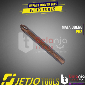 JETJO TOOLS Impact Driver Bits (S2) PH2 (+) Mata Obeng Ketok PH 2 PLus