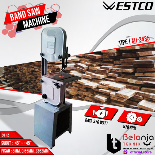 Westco Mesin Band Saw 14" Gergaji Kayu MJ 3435 Bandsaw Machine