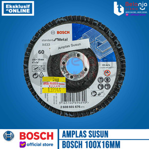 Bosch Flap Disc Metal Mata Batu Gerinda Amplas Susun 4 Inch Grit 60 4"