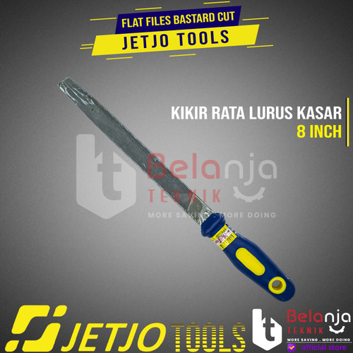 JETJO TOOLS Flat Files (Bastard Cut) Kikir Lurus 12" Kasar 12 Inch