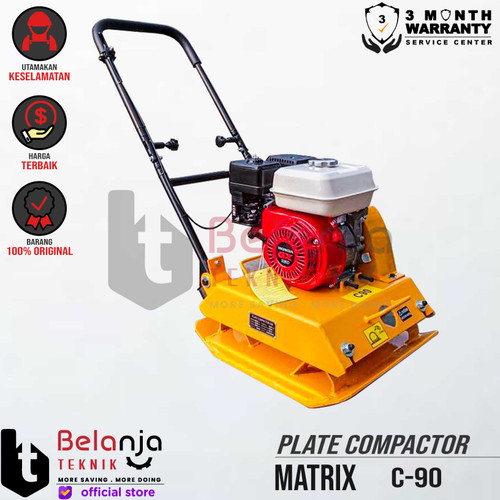 Matrix Plate Compactor C-90 Mesin Stamper Kodok Set Mesin Honda GX 160