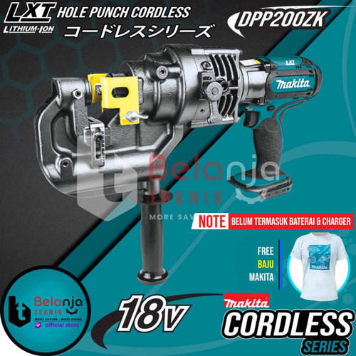 Makita Hole Punch Cordless DPP200ZK Mesin Pelubang Besi Baterai 18V