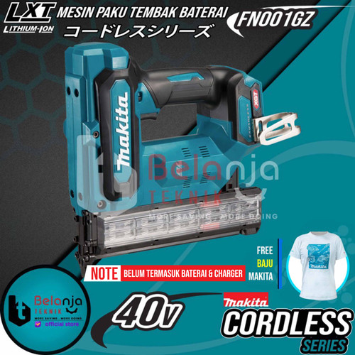 Makita Pin Brad Nailer Cordless FN001GZ Mesin Paku Tembak Baterai 40V