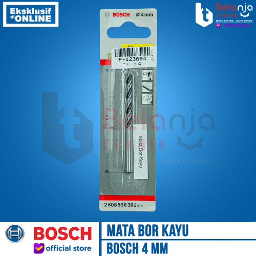 Bosch Mata Bor Kayu 4mm Brad Point Wood Drill Bits 4 X 43 X 75 MM