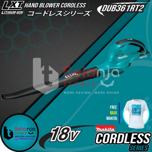 Makita Hand Blower Cordless DUB361 RT2 18V Mesin Peniup Angin Baterai