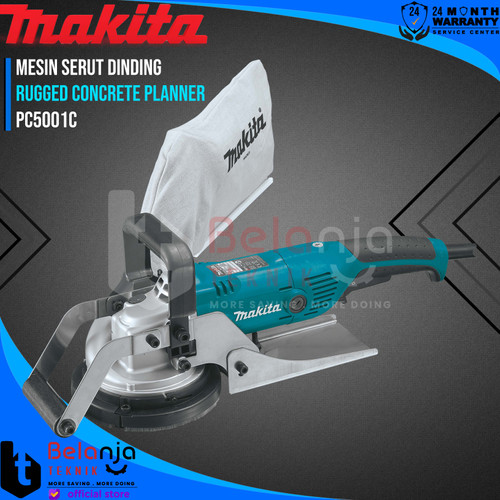 Makita Mesin Serut Dinding PC5001C Rugged Concrete Planner PC 5001 C