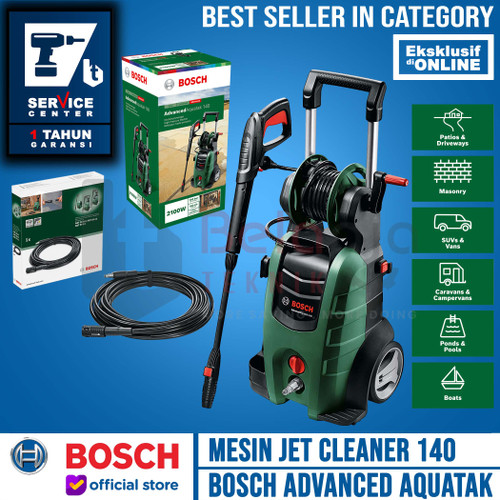 Bosch Jet Cleaner Aquatak 140 2100W Extension Hose 6 Meter AQT 140 Bar