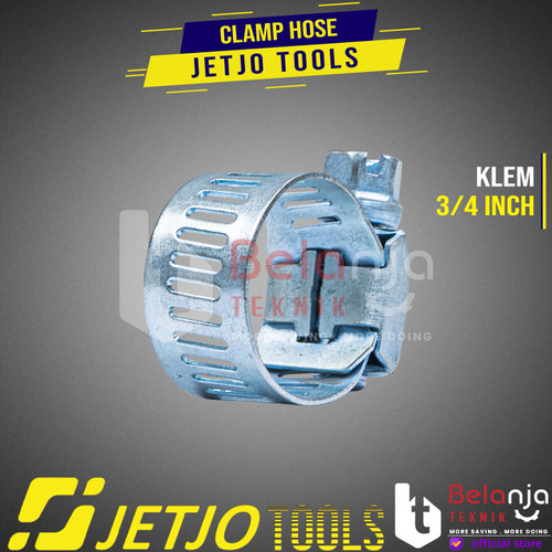 JETJO TOOLS Clamp Hose 3/4 Inch Klem Selang Stainless Flexible Gas