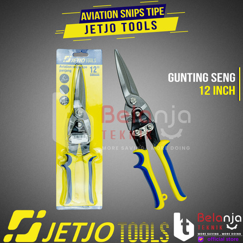 JETJO TOOLS Aviation Snips 12" Inch Gunting Seng Baja Ringan Panjang