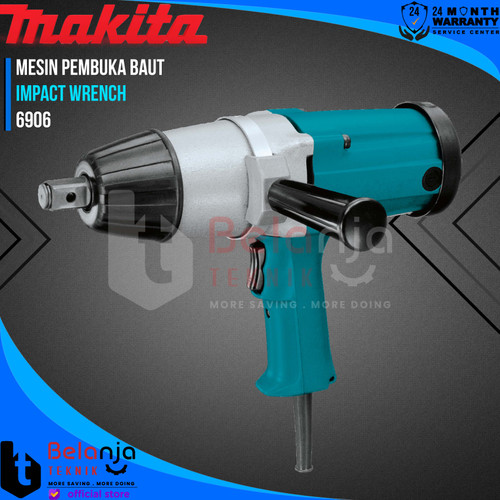 Makita Impact Wrench 3/4 Inch 6906 Mesin Pembuka Baut Listrik 850 Watt