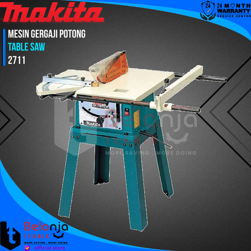 Makita Table Saw 2711 10 Inch Mesin Gergaji Potong Kayu Meja 10" 1350W