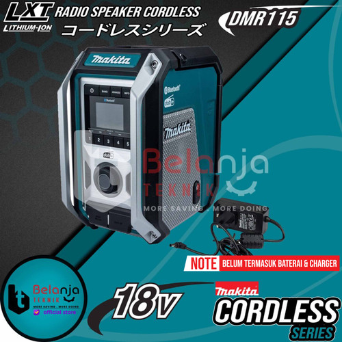 Makita Digital Bluetooth Speaker DMR115 Job site Dab Radio 12V 18V