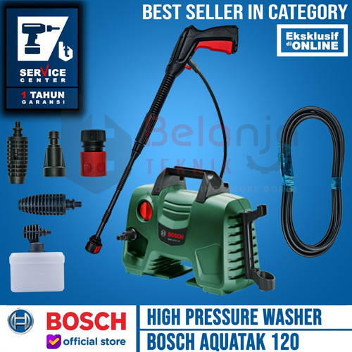 Bosch Jet Cleaner Aquatak 120 1500 W dan Home and Car Kit Set AQT 120