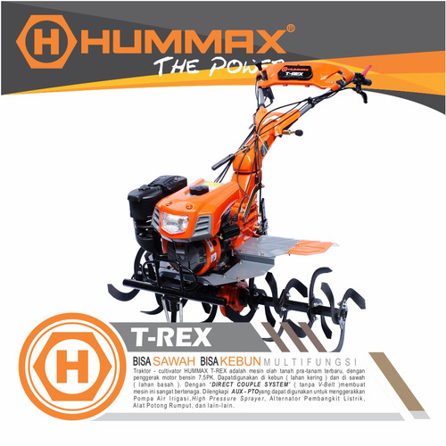 Hummax Cultivator T-Rex Mesin Bajak Sawah Lahan Basah Kering ET Series