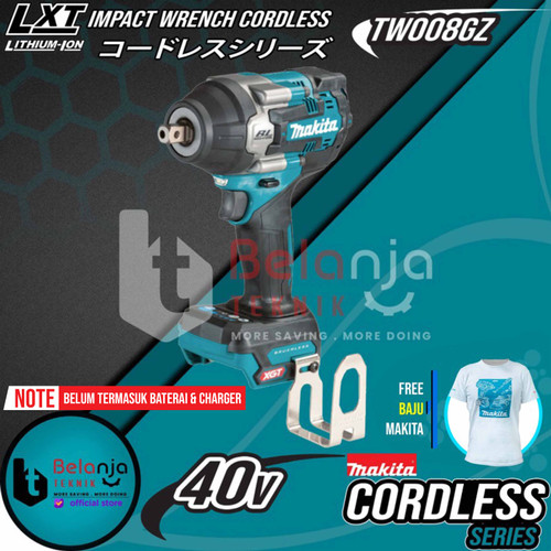 Makita Impact Wrench Cordless TW008GZ 40V Mesin Pembuka Baut Baterai