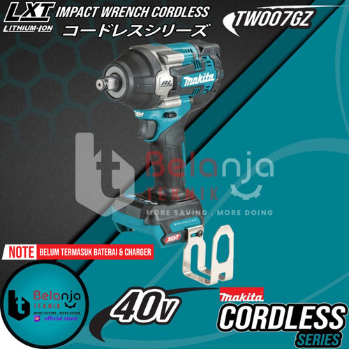 Makita Impact Wrench Cordless TW007GZ Mesin Pembuka Baut + Baterai 40V