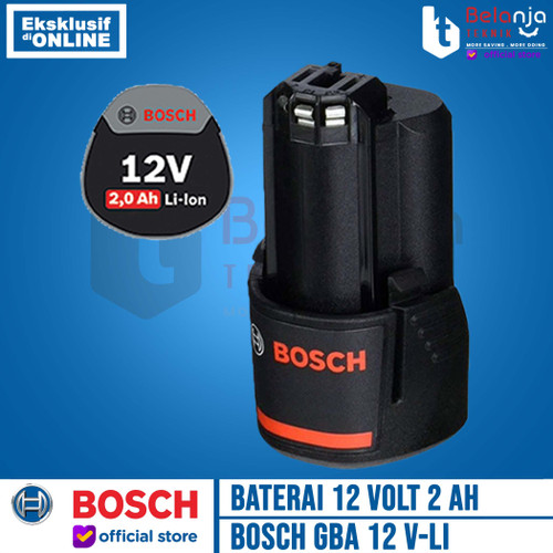 Bosch Batu Baterai 12V 2 Ah Battery Cordless Lithium Ion GBA 12 V-LI