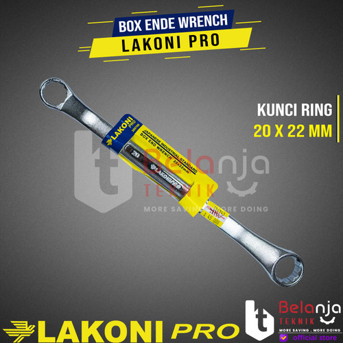 LAKONI PRO Box End Wrench 20 X 22 MM Kunci Ring 20X22mm CRV