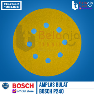 Bosch Sanding Papers Velcro 5 Inch Kertas Amplas Bulat Tempel Grit 240