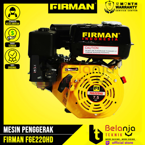 Firman Mesin Penggerak Serbaguna Bensin FGE 220 HD 7.5HP Engine